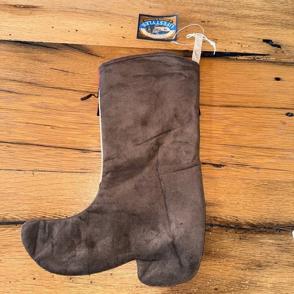 Western Christmas Stocking December Cowboy Boot NWT - Picture 2 of 3